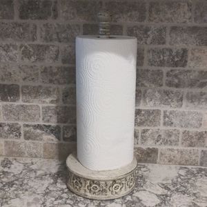 distressed rustic paper towel holder